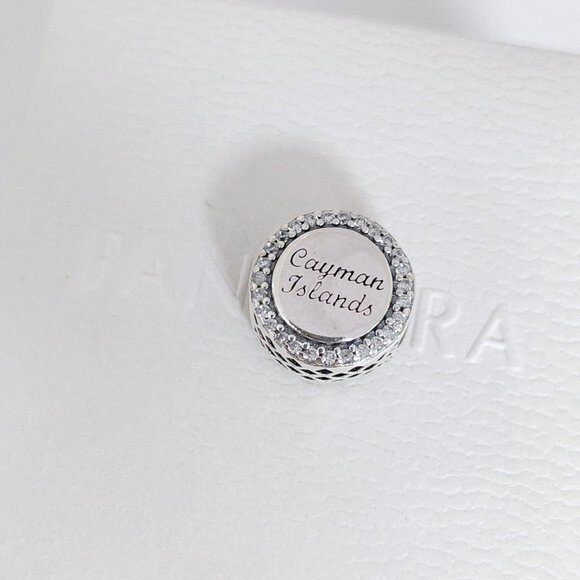 Pandora Cayman Islands Flag Exclusive Bead Charm Sterling Silver with box - Picture 7 of 10